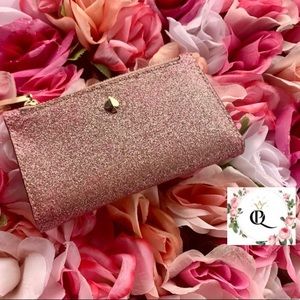 Kate Spade Burgess court slim bifold wallet- Pink